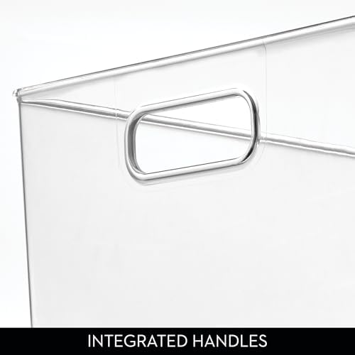 iDesign Storage Bin with Handles, Set of 2, Clear - Image 5