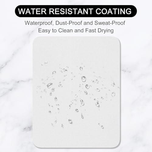 Hsurbtra Mouse Pad, Premium-Textured Square Mousepad 7 x 9 Inch, Thick 3 mm Anti-Slip Waterproof Rubber Pretty Cute Computer Mat for Office Gaming Laptop Women Kids Space Gray - Image 4