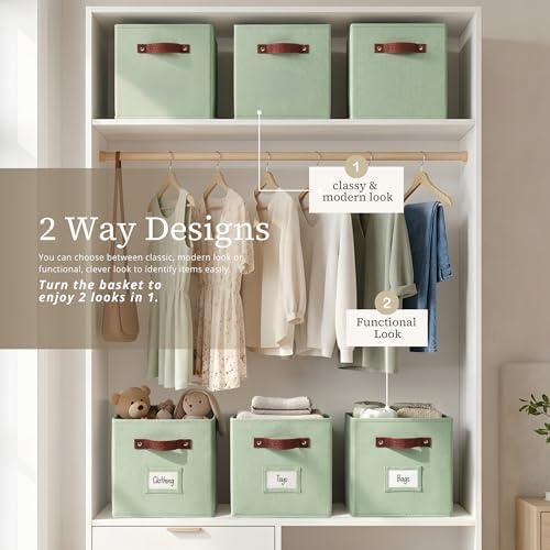 DECOMOMO Storage Bins, Storage Baskets for Shelves - Image 4