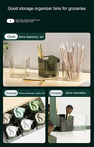 Lae Nuvole 2 Pack Adhesive Wall Storage Bins, Cabinet Door Organizer, Clear - Image 3