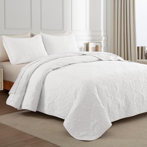 Whale Flotilla Twin Quilt Bedding Set Vintage Damask Reversible Bedspread - Image 2
