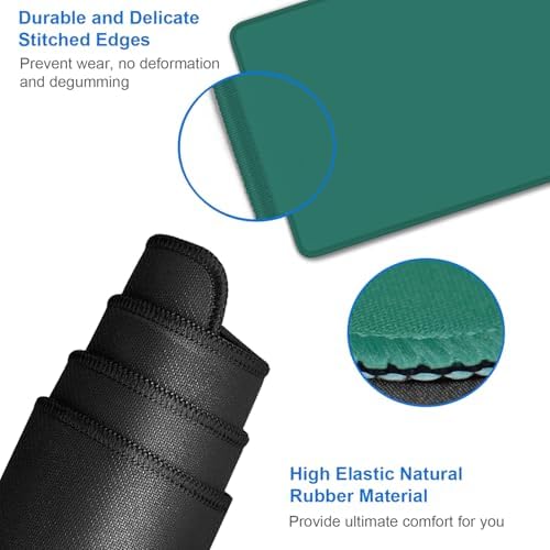 Mouse Pad Large, 31.5x15.7 inch Gaming Computer Keyboard Mouse Mat, Water Resist Non-Slip Mousepad Rubber Base Long XXL Mouse Pad for Work & Gaming, Office & Home, Green - Image 5