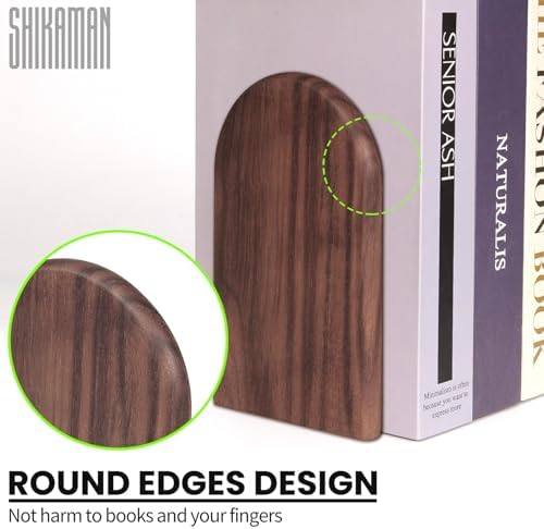 Book Ends,Bookends Wood Book Ends Universal Economy Bookend (1, Large) - Image 3