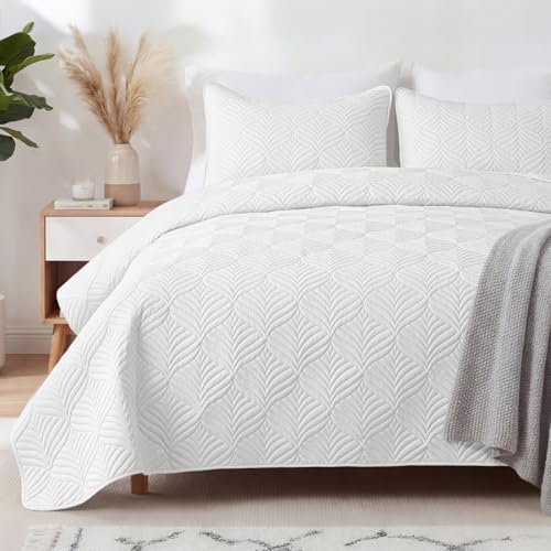 Whale Flotilla Extra Soft Queen Quilt Bedding Set, Lightweight Bedspreads by WHALEFLOTILLA