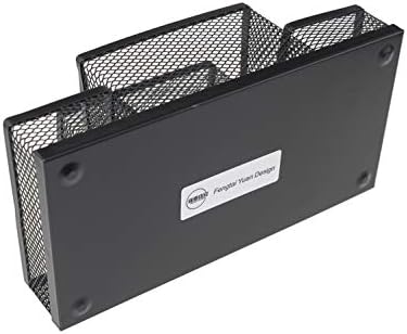 Fengtaiyuan T02 Black-Plus, Big Black Metal Wire Mesh Pencil Holder, Desktop Organizer - Image 6