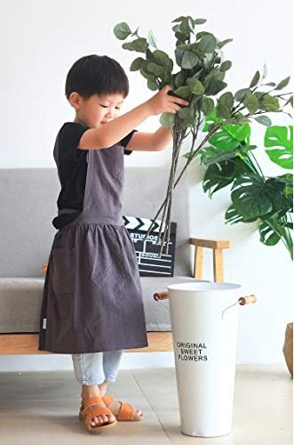 Children Cotton Apron Japanese Style Bib Home Clothes Painting Soft Comfort Pinafore Apron for Girls Boys - Image 2