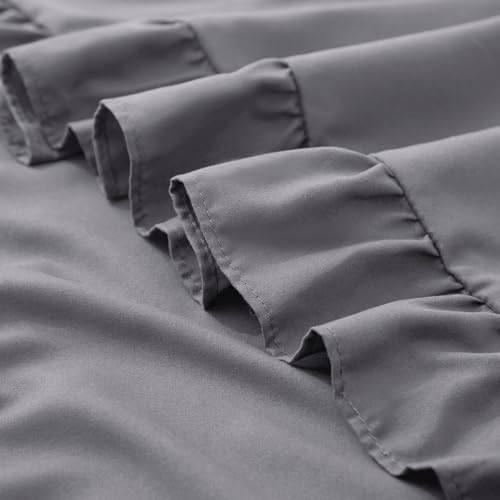 KKJIAF Ruffle Body Pillow Cases Set of 1, Grey - Image 6