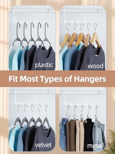 HOUSE DAY Space Saving Hangers 8 Pack, Closet Organizers and Storage - Image 5