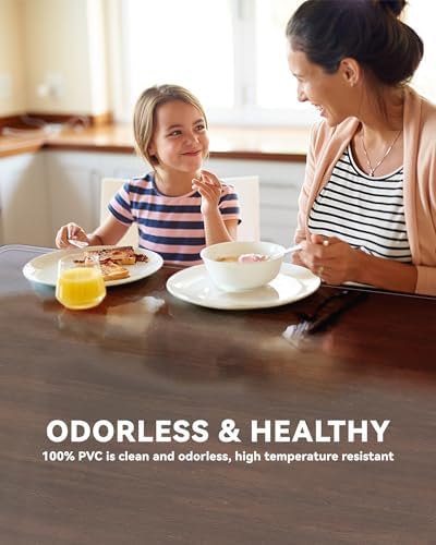 Oterri Clear Writing Desk Pad, 36’’x20” Heat Resistant Waterproof PVC Round Edge Durable Desk Protect Mat, Anti-Static Writing Mat Table Protector - Image 5
