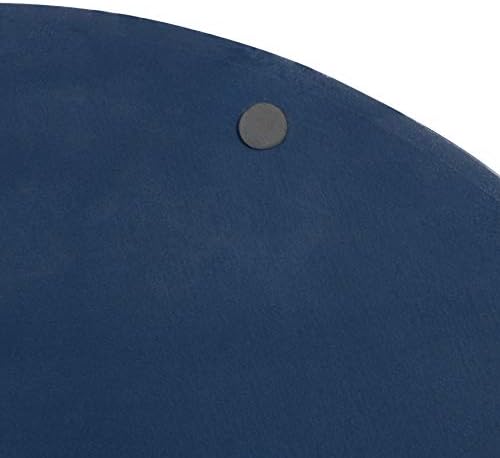 Kate and Laurel Lipton Modern Round Tray, 15.5" Diameter, Navy Blue and Gold, Decorative Accent Tray for Storage and Display - Image 5