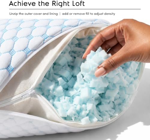 Nestl Cooling Memory Foam Pillow, Toddler, 2-Pack - Image 4