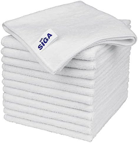 MR.SIGA Microfiber Cleaning Cloths, Streak Free Microfiber Towels, 12 Pack by MRSIGA