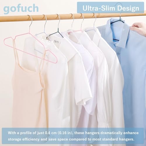 Ultra-Thin Metal Hangers, 20 Pack Non-Slip PVC Coated Space Saving Clothes Hangers for Closet, 16 inch Wide for Suits, Dresses, Jackets（Black） - Image 6