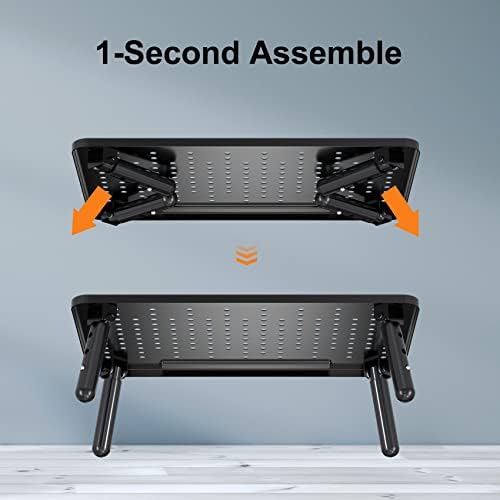 Bracwiser Foldable Monitor Riser Metal Computer Stand for Desk 3 Height Adjustable Laptop Stand with Pen Storage, MST013 - Image 2