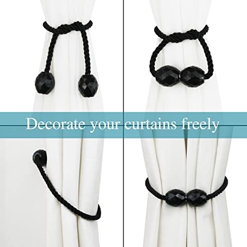 Strong Magnetic Curtain Tiebacks Decorative Rope Tie Backs Holdbacks Porlau - Image 3