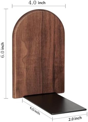 Book Ends,1 Pair Bookends Wood Book Ends Universal Economy Bookend - Image 3