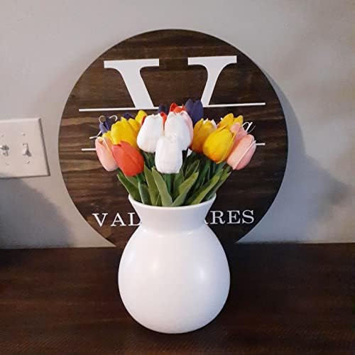 24pcs Multicolor Artificial Tulips Flowers Fake Faux PU Tulip Bouquet Real Touch Flower Arrangement for Home Decoration Excellent Gift Idea for Mothers Day（Multi） - Image 7