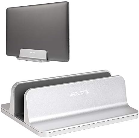 JARLINK Vertical Laptop Stand, Adjustable Aluminum Desktop Holder, Silver by JARLINK