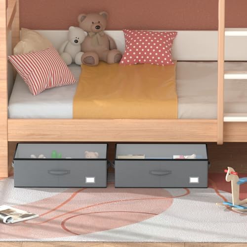 EE-RoomWorld Under Bed Storage with Wheels, No Assemble Required 10 inches height Under Bed Storage bins,Large capacity Rolling Underbed Shoe Storage containers，dorm underbed storage drawers - Image 6