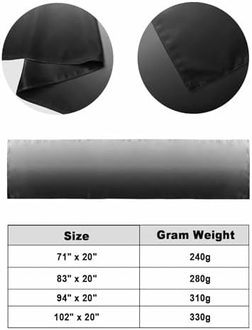 Abstract Grey Black Ombre Bed Runners for Bedroom Hotel,Decorative Bedding Scarf Modern Minimalist Art Bed End Blanket Bedding Runner Scarves for Full Size Beds,83x20in - Image 6