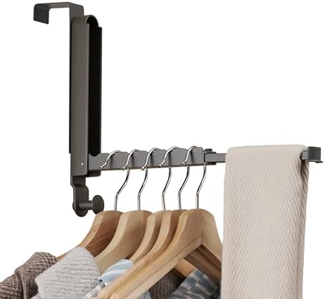 RFOUO Over The Door Hooks Hanger, Fits Door up to 1 3/4",Space Grey, 1 Pack by RFOUO