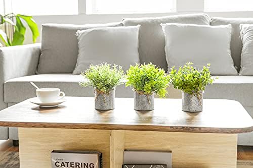 Mkono Small Fake Plants, 3 Pack Faux Plants for Farmhouse Home Decor Indoor - Image 6