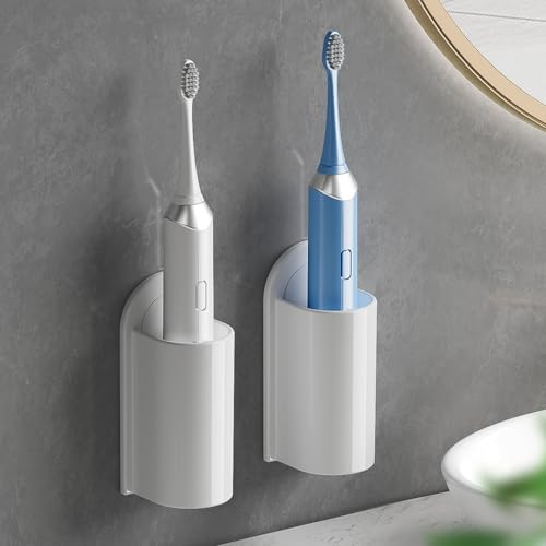 MOPMS Electric Toothbrush Holders Wall Mounted for Bathrooms 2Pcs by MOPMS