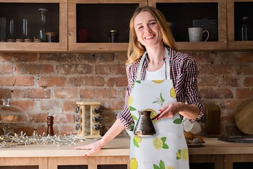 Adjustable Waterproof Kitchen Apron for Women with 2 Pockets - Image 4