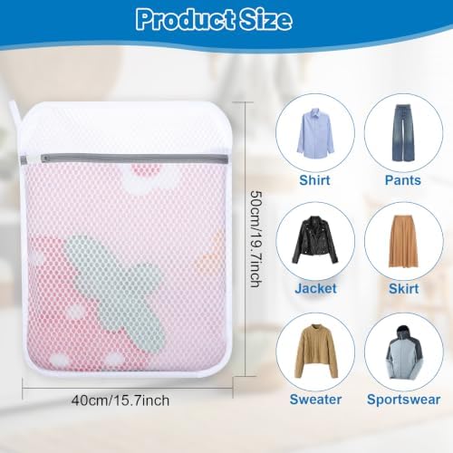 6-Pack Durable Honeycomb Mesh Laundry Bags for Delicates, 16 x 20 Inches - Image 2