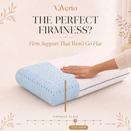 Vaverto King Size Memory Foam Pillows - Firm Pillow - King Size 1-Pack - Image 3