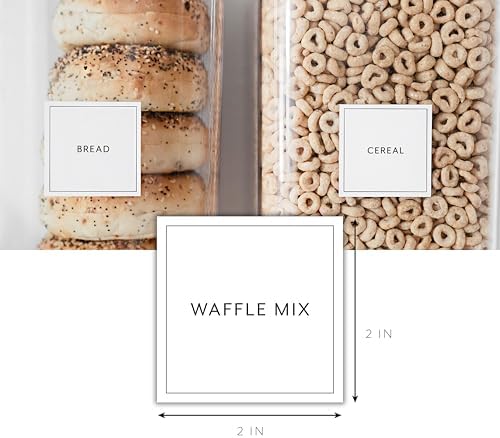 Pantry Labels for Food Containers, 156 Preprinted Kitchen Labels for Storage Bins and Glass Jars, Waterproof Removable Organizing Stickers for Food and Pantry Essentials - Image 2