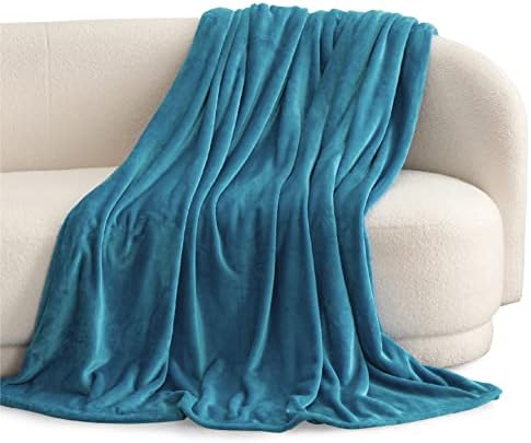 Bedsure GentleSoft Fleece Blankets King Size Teal - Bed Blanket Soft Lightweight Plush Cozy Fuzzy Luxury Microfiber, 108x90 inches - Image 2