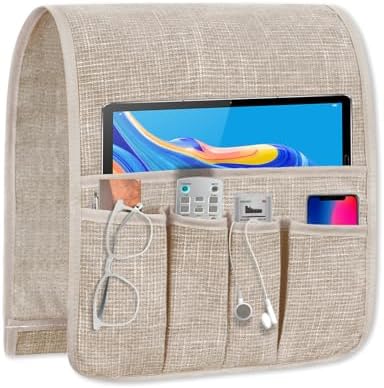 Remote Control Holder Couch Caddy, Armchair Caddy for Recliner 5 Pockets by WETRBWEH