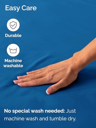 CGK Extra Deep Split King Single Fitted Sheet Only - Royal Blue - Image 5