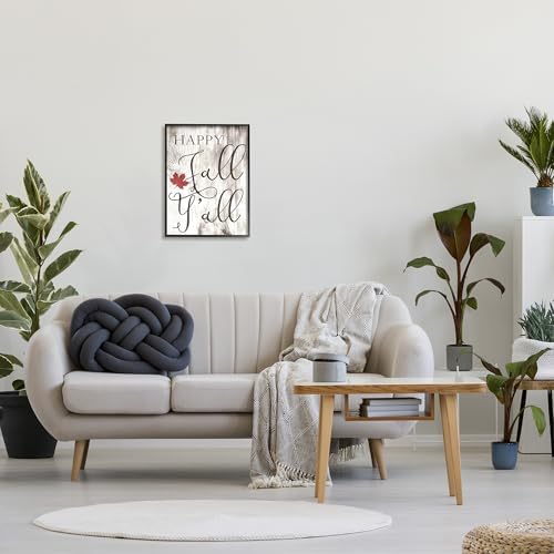 Happy Fall Y'all Typography Sign, 16 x 20 Inch Framed Giclée Print - Image 3