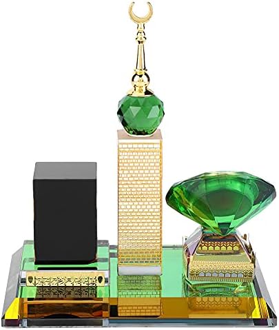 Ramadan Decorations for Home Muslim 21×18×10 Muslim kaaba Clock Tower Model Islamic Architecture handicrafts Home Desktop Decor - Image 7