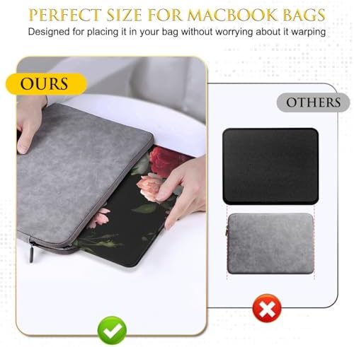 JIKIOU 3 Pack Mouse Pad with Stitched Edge, Portable Size-10.2x8.3in Peony - Image 6