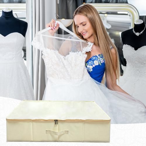 Wedding Dress Storage Box Kit - Rectangular with 40 Sheets Acid-Free Tissue Paper & Microfiber Gloves - Image 7