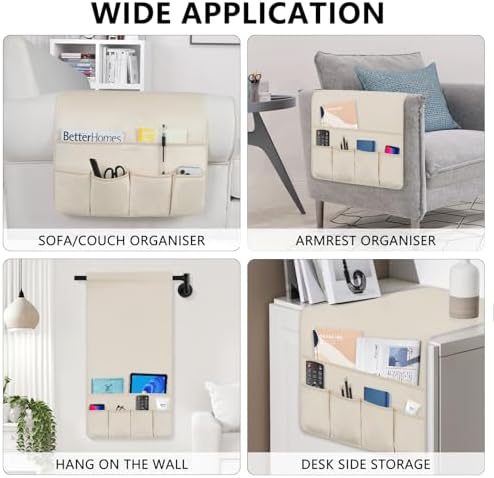 Remote Control Holder for Armchair Caddy, Remote Holder with 5 Pockets - Image 5