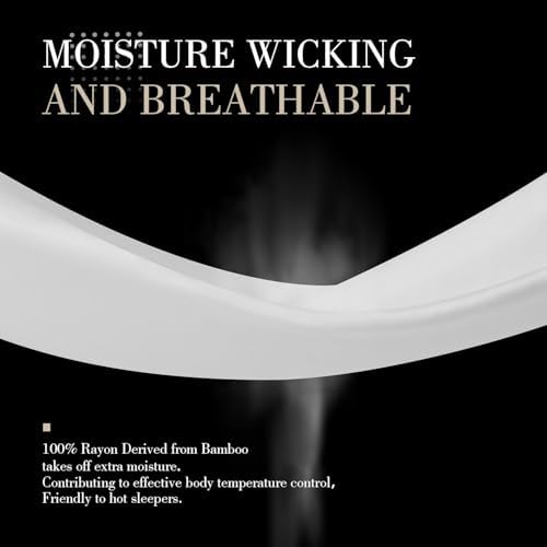 WishSmile Cooling Queen Pillowcases Set of 2 Breathable Cool Silky Soft Rayon Derived from Bamboo Fabric, Moisture Wicking for Hot Sleepers, Hair and Skin Friendly, White, 2 Pack, 20x30IN - Image 5