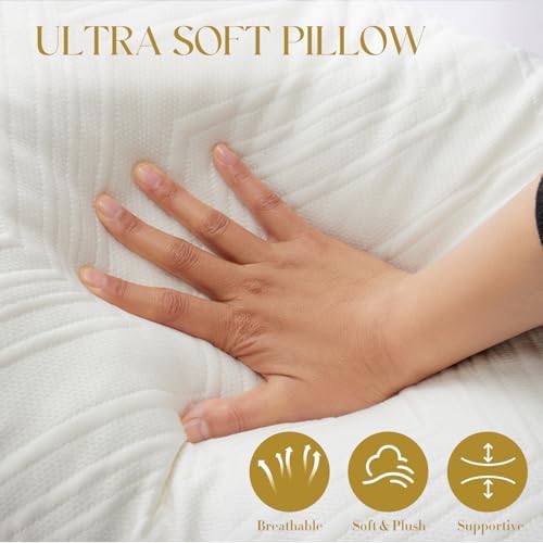 Adjustable Bamboo Memory Foam Pillow for Side Back Stomach Sleepers - Image 3