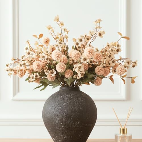 Beige Silk Flower Arrangements Decor, Large Floral Centerpieces For Tables - Image 5