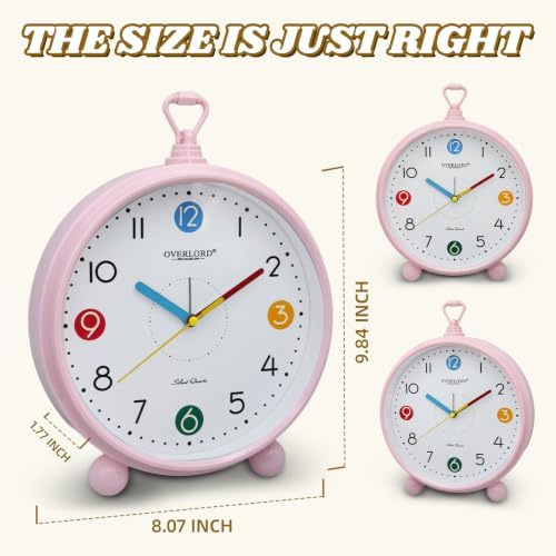 AuraSync Silent Quartz Desk Clock, Beautiful and Convenient Clock - Image 2