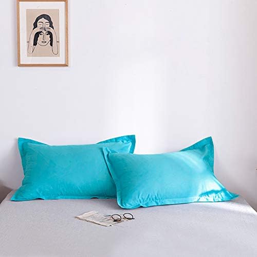 FLXXIE Microfiber King Pillow Shams Set of 2, Blue - Image 4