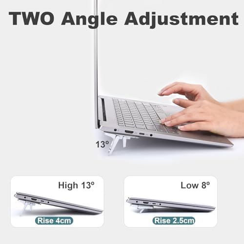 Keyboard Riser, Computer Keyboard Stand with Dual Tilt Angle Adjustment, Keyboards Riser for Desk, Keyboards Lift for Desk, Laptop Computer Stand, Laptop Feet Legs - Image 3