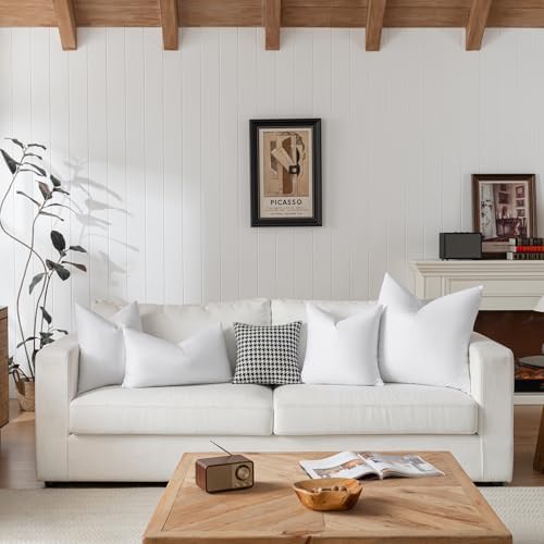 basic home® Hotel-Style 16x16 Goose Feather Pillow Insert for Sofa & Bed - 100% Odorless & Plump Cushion Filler - 233TC Cotton with Inner Liner to Prevent Poking (16x16 Inch) - Image 6