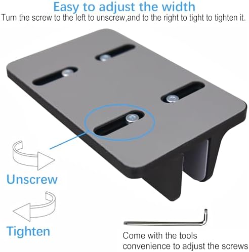 Vertical Laptop Stand Holder, Desktop Aluminum Stand for MacBook with Adjustable Dock Size, Fits All MacBook, Surface, Chromebook and Gaming Laptops (Up to 17.3 inches), Black - Image 4