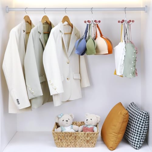 TOPIA HANGER Hoodie Hangers 2-Pack with 6 Cedar Balls, 360°Swivel Purse Hanger, Scarf Hanger, Closet Hooks, Handbag Organizer, Bra Hanger, Accessory Organizers for Scarf, Tanktop, Hat, Hoodie CT43C - Image 6
