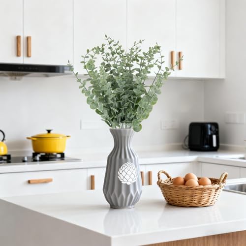 10pcs Eucalyptus Stems Artificial Eucalyptus Leaves Fake Greenery Branches Fake Flowers for Wedding Centerpiece Spring Easter Farmhouse Home Decoration - Image 7