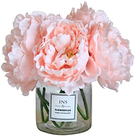 Tinsow Artificial Peony for Home Decoration, 5 Pcs Faux Peonies with Stems, Silk Flowers Bouquet for Wedding Decoration and Flower Arrangement - Image 2